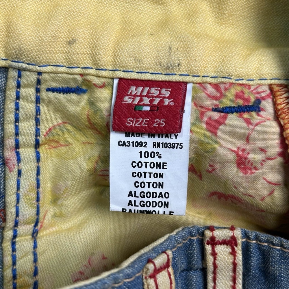 Miss Sixty Light Wash Blue Flare Jeans - Picture 8 of 9